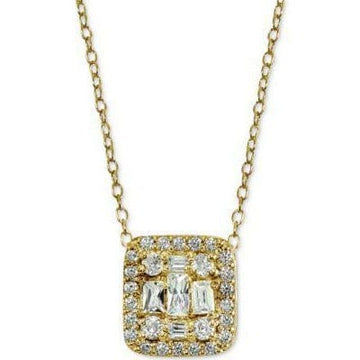 Macy's Necklaces Yellow Giani Bernini Cluster Necklaces NEW!  Rose or Yellow Gold Plated Sterling Silver